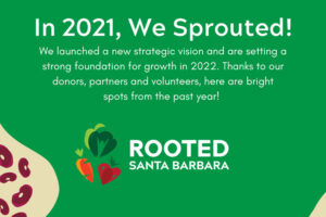 We Sprouted! green graphic info card