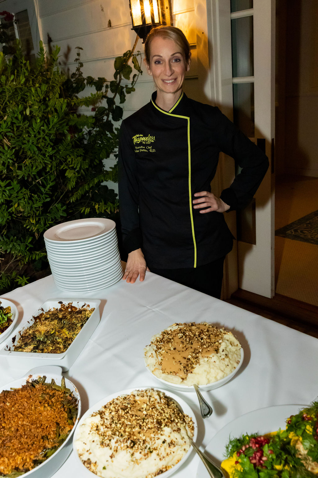 Chef Melissa Petitto of Thymeless My Chef with Plantsgiving feast