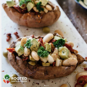 Loaded baked potatoes