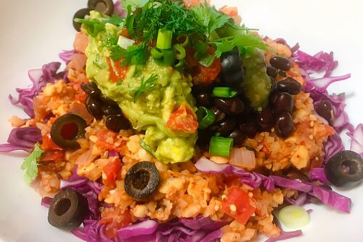 Quick & Easy Tempeh Taco Salad