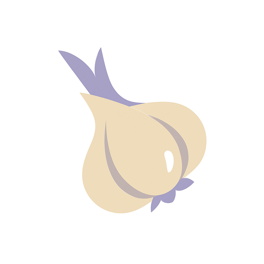 Ilustración de bulbo de ajo